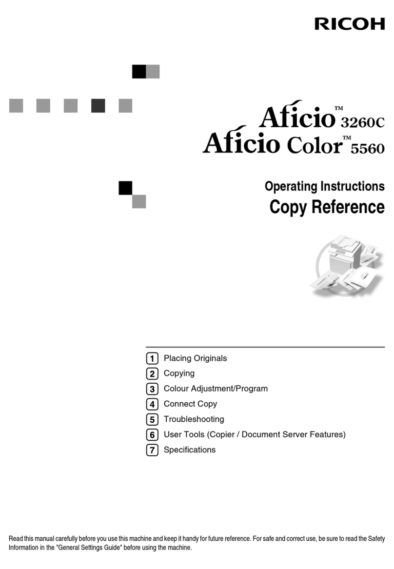 Ricoh Aficio 3260C User manual