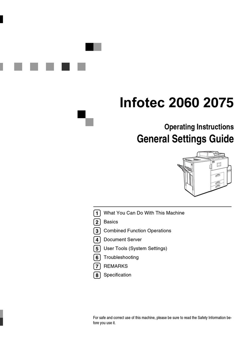 Infotec Aficio 2060 operating instructions Infotec Aficio 2060 operating instructions