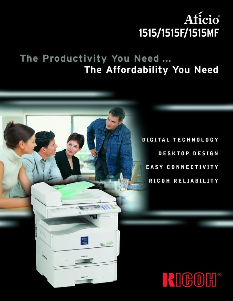 Ricoh Aficio 1515 Brochure & specs