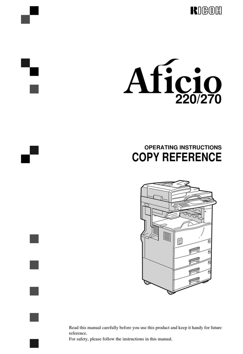 Ricoh Aficio 220 User manual