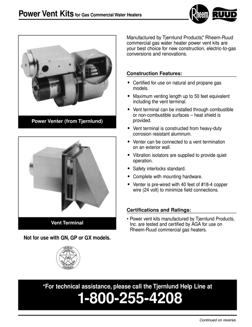 Rheem GN User manual