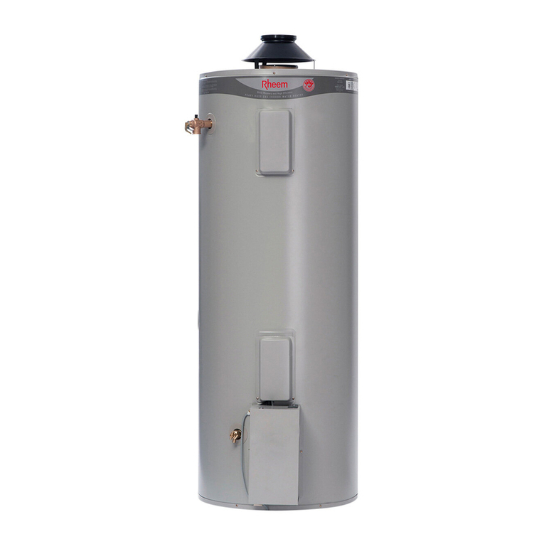 Rheem Gas Heavy Duty Water Heater Models 265 Litre and 275... User manual Rheem Gas Heavy Duty Water Heater Models 265 Litre and 275... User manual