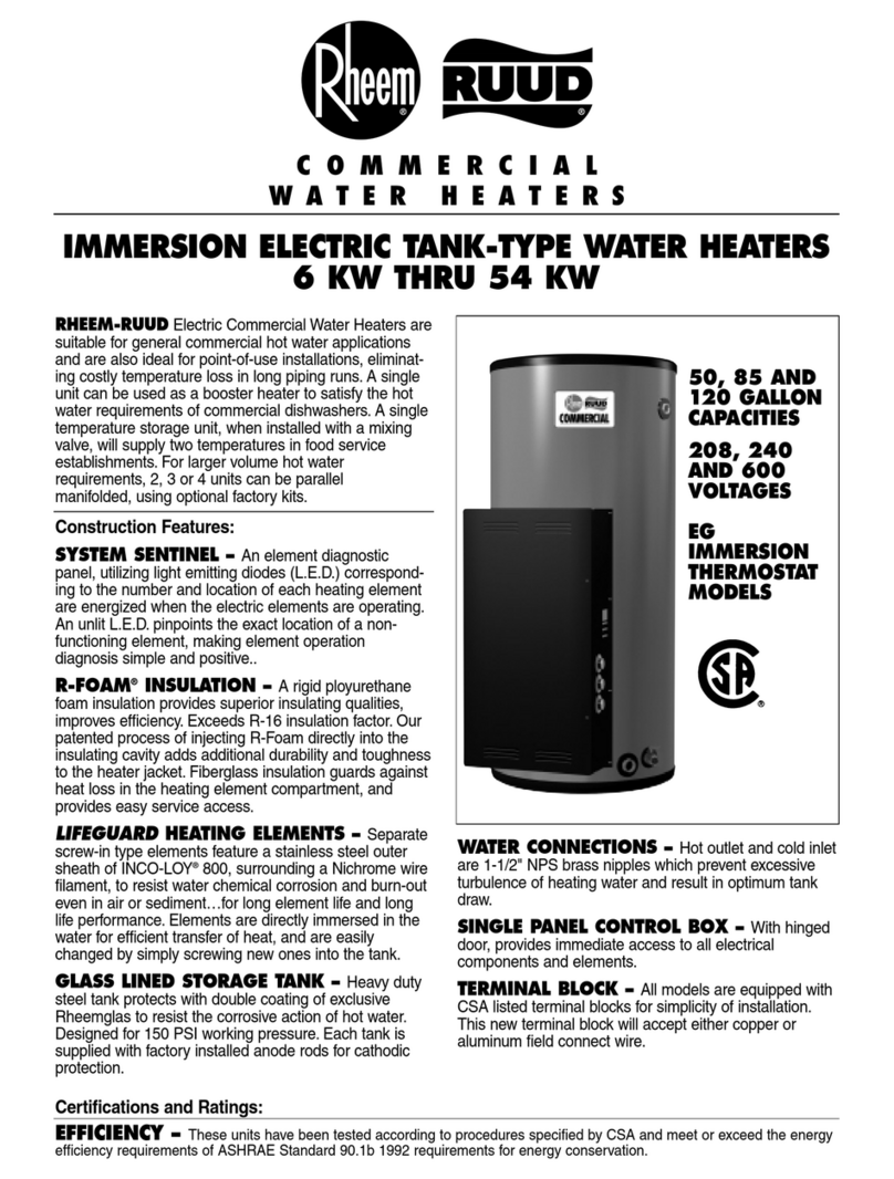 Rheem 54 KW datasheet