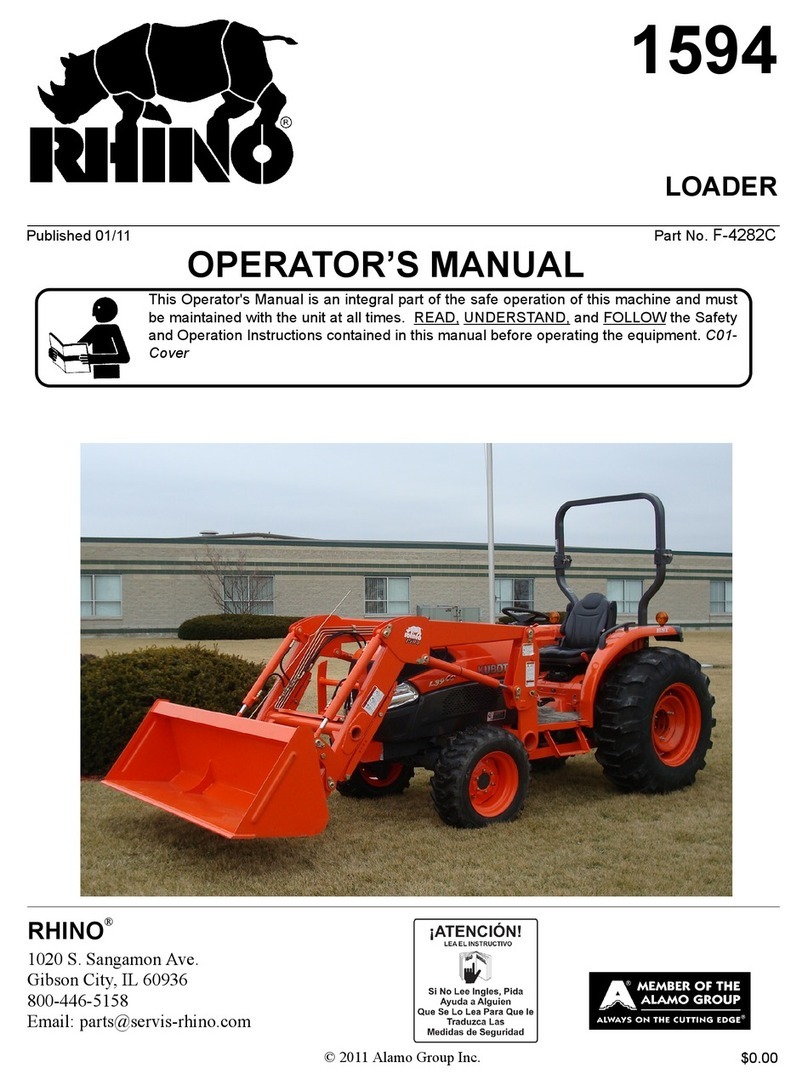 RHINO 1594 Operator's manual