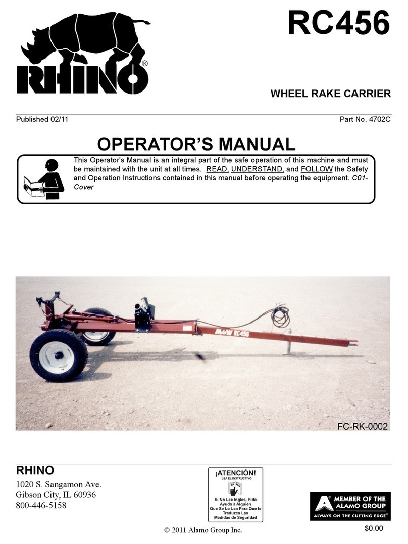 RHINO RC456 Operator's manual