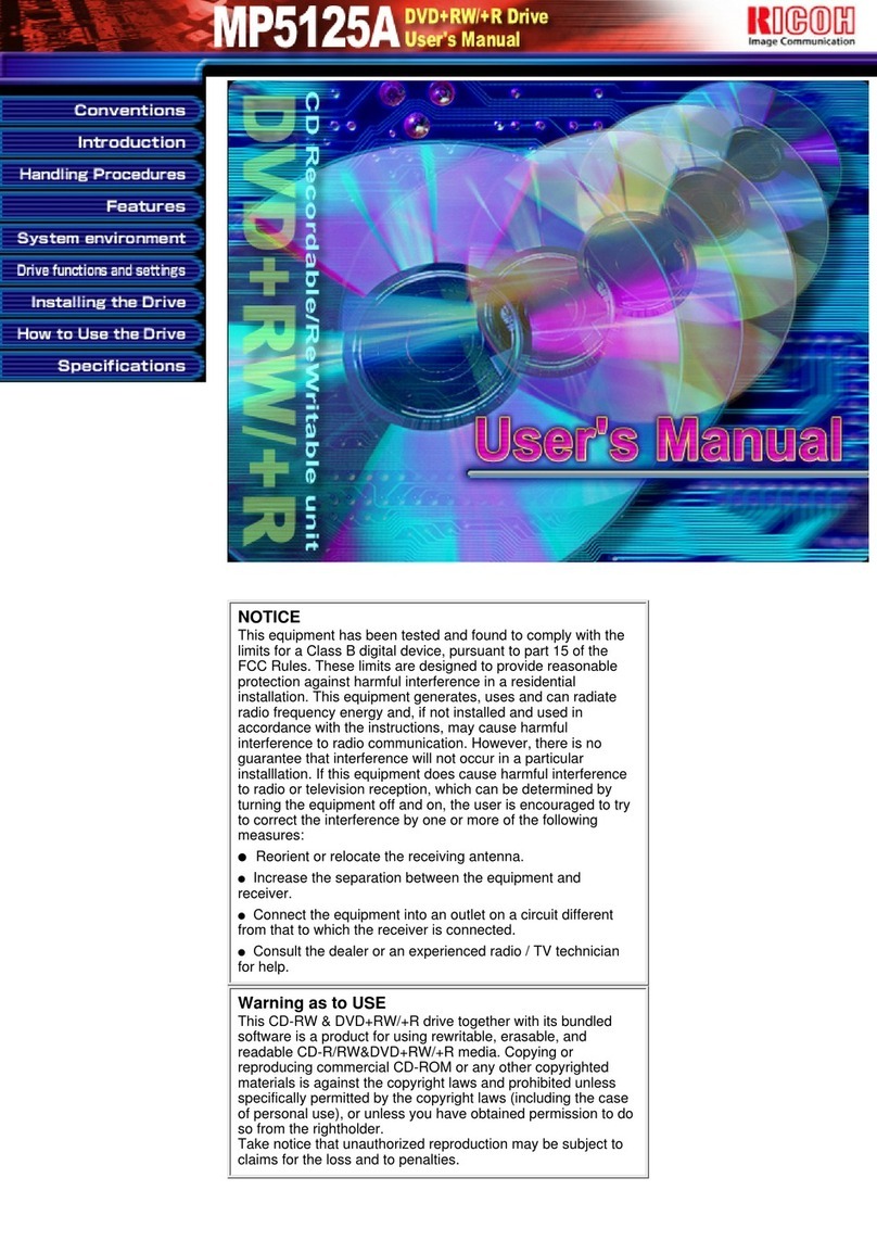 Ricoh MP5125A User manual