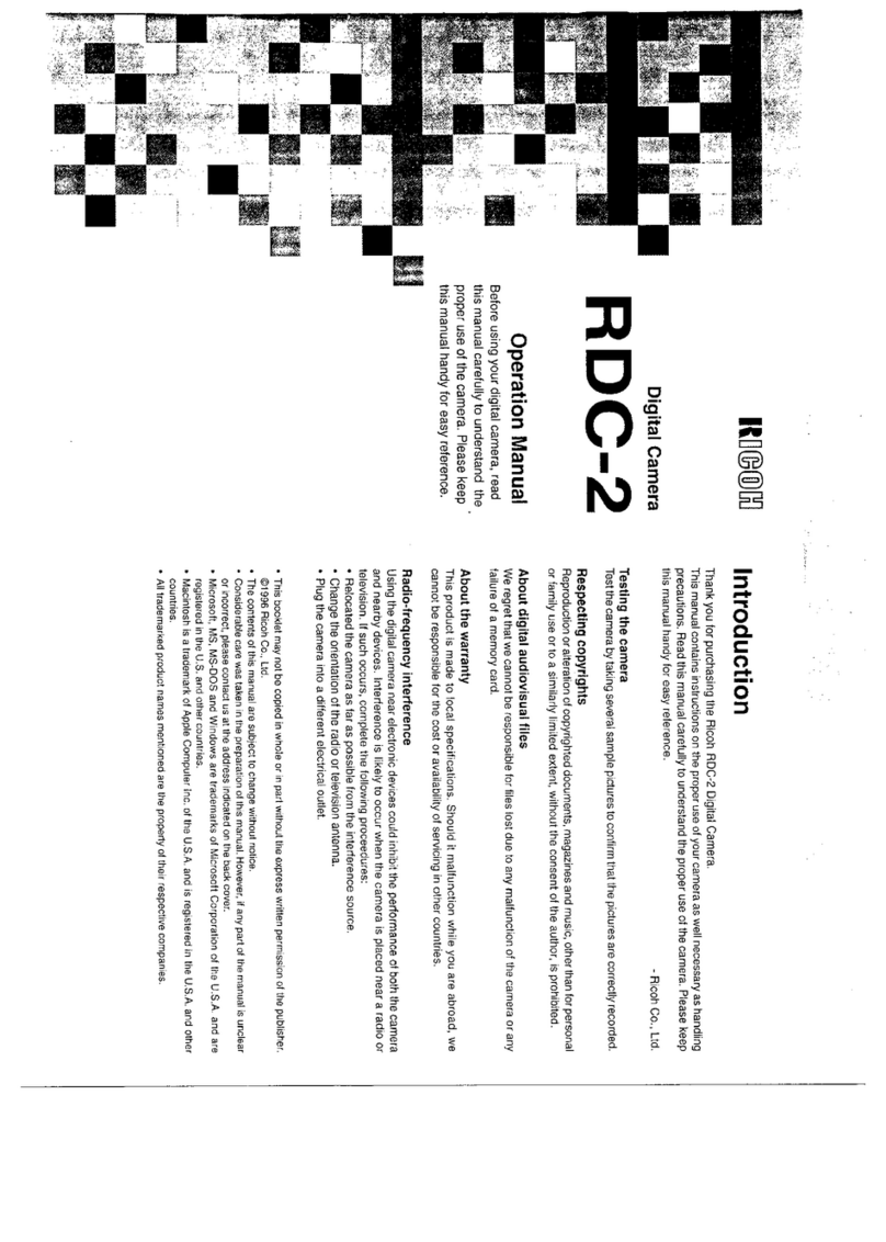 Ricoh RDC-2 User manual