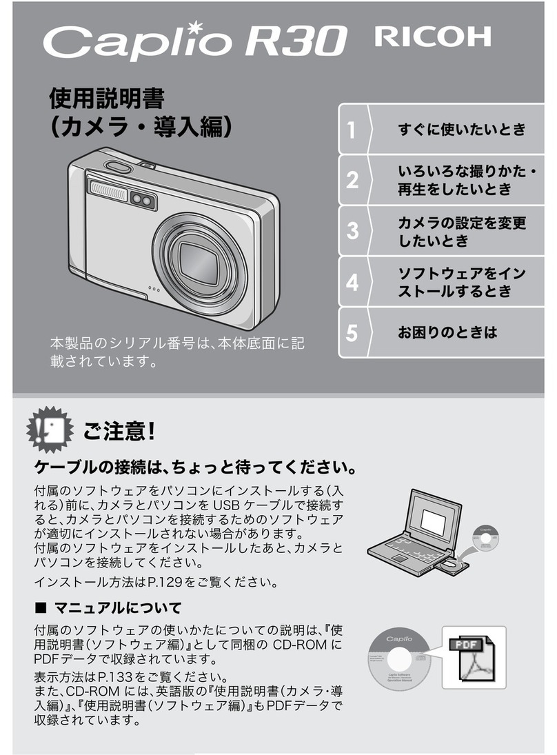 Ricoh Caplio R30 User manual Ricoh Caplio R30 User manual