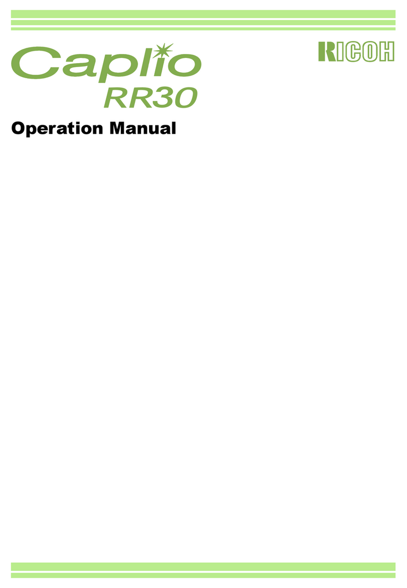 Ricoh Caplio RR30 User manual