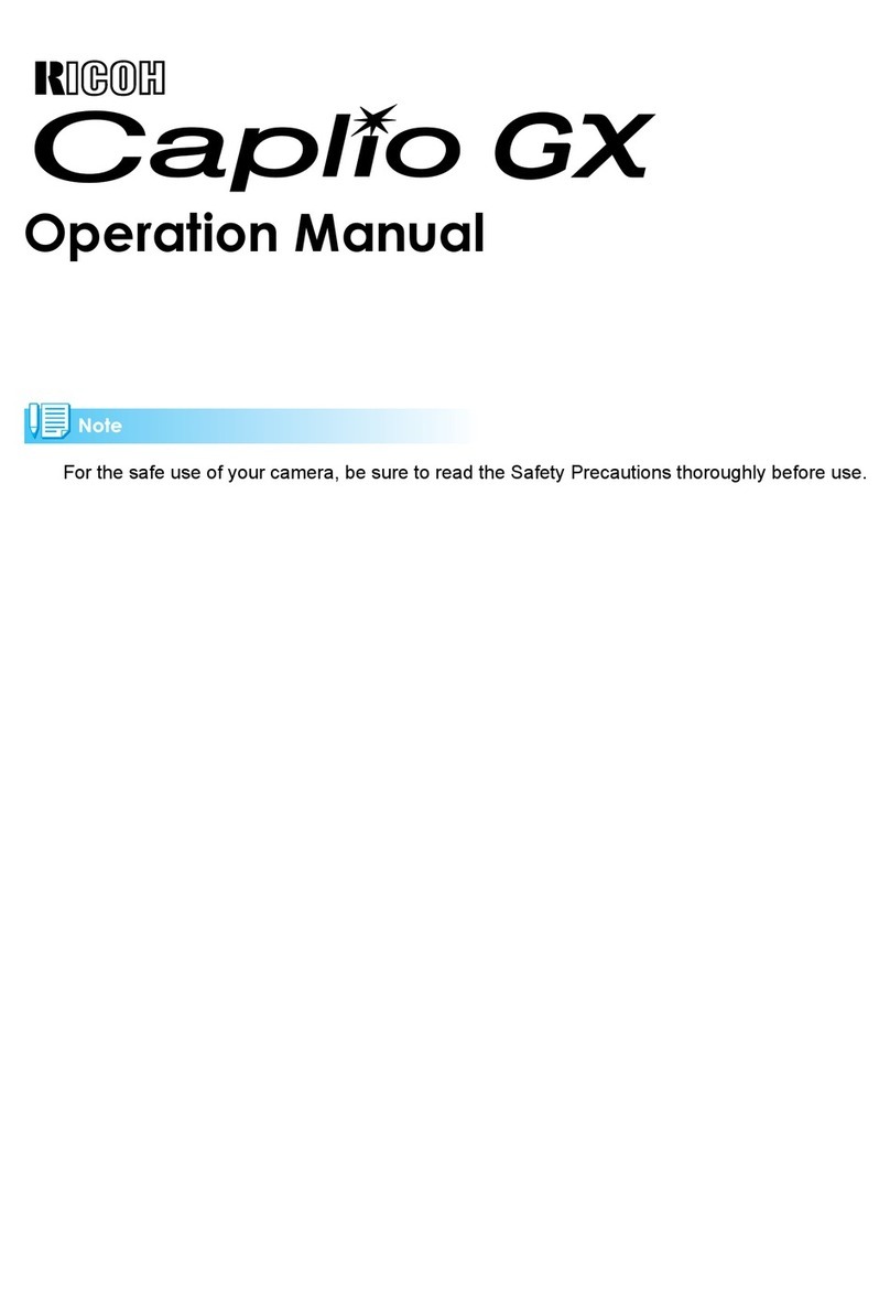 Ricoh Caplio GX User manual