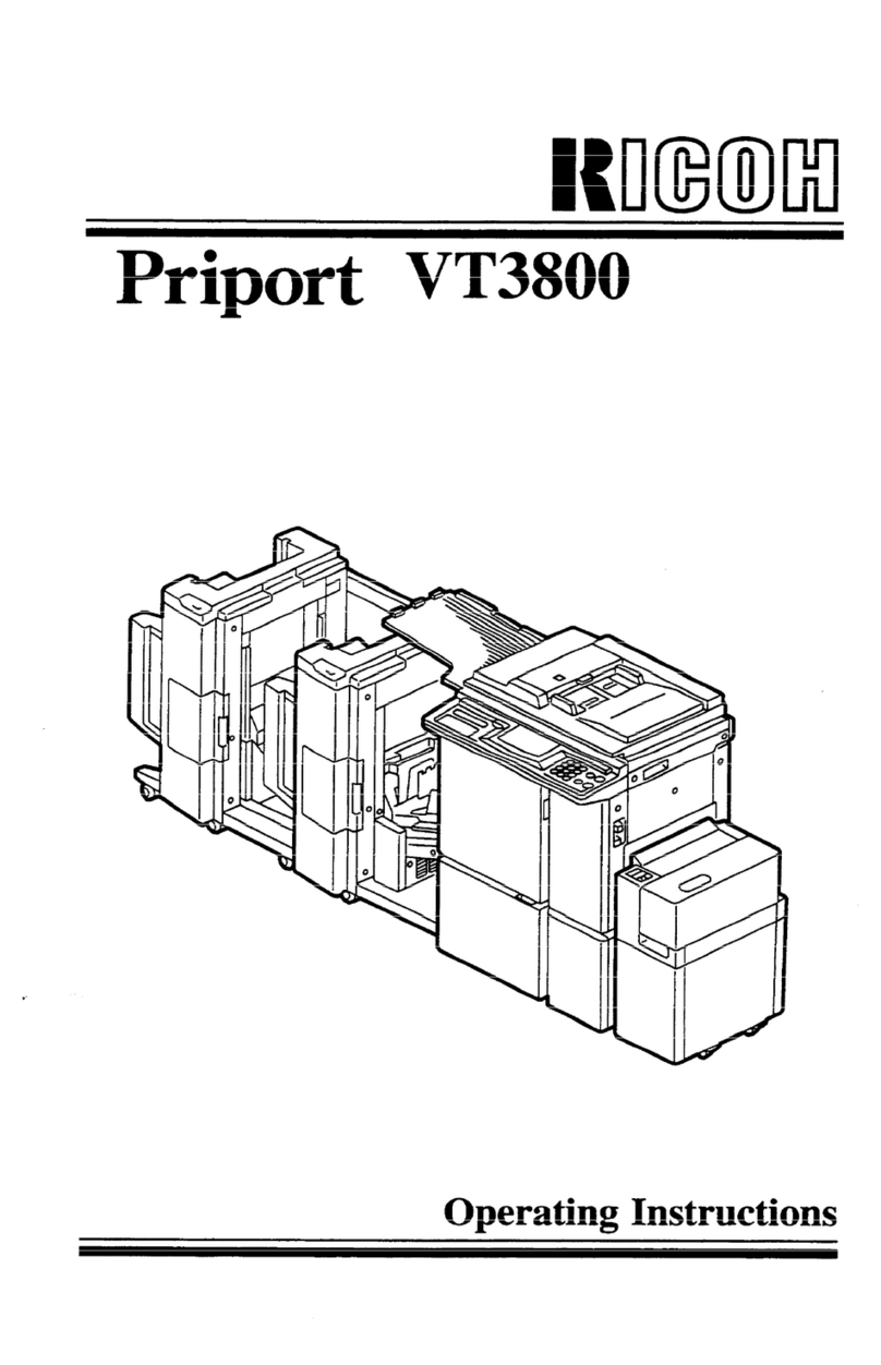 Ricoh Priport VT3800 operating instructions