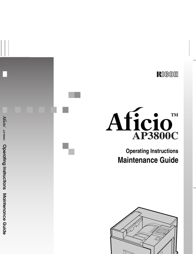 Ricoh Aficio AP3800C Maintenance Guide