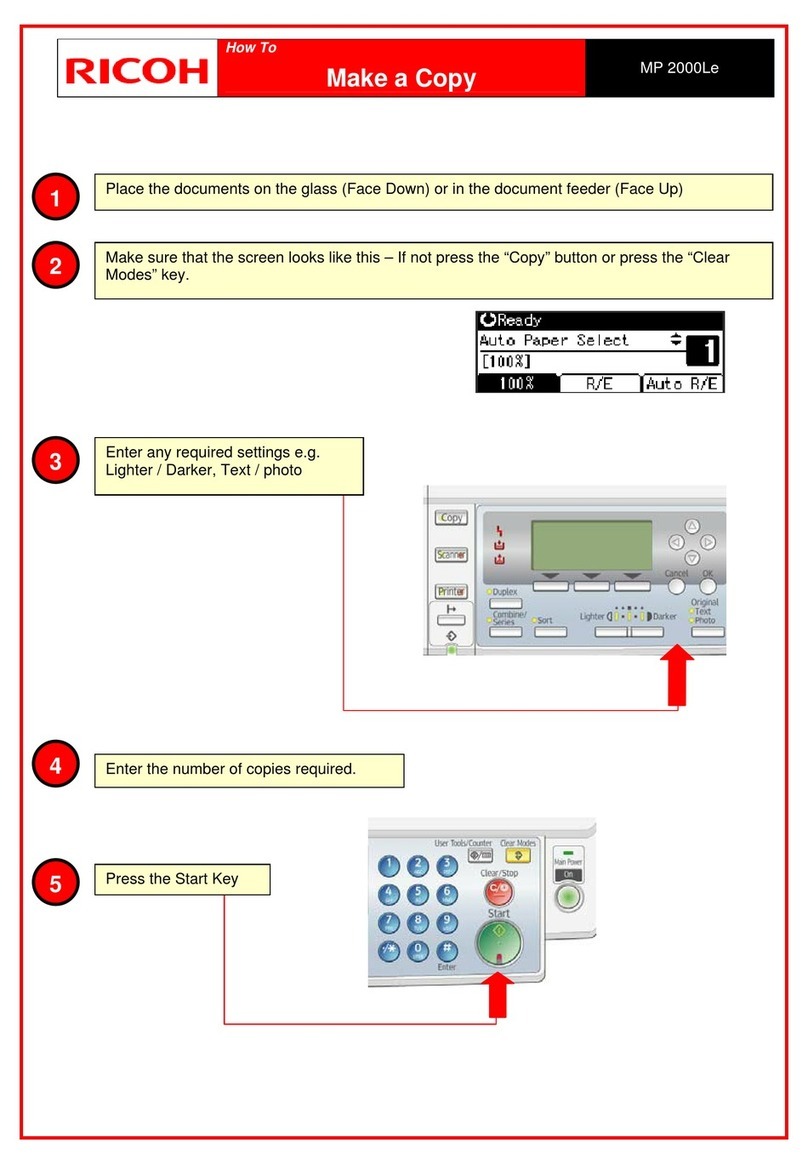 Ricoh MP 2000LE User manual