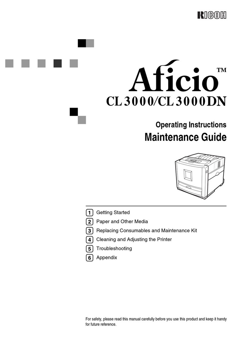 Ricoh Aficio CL3000 Operating manual
