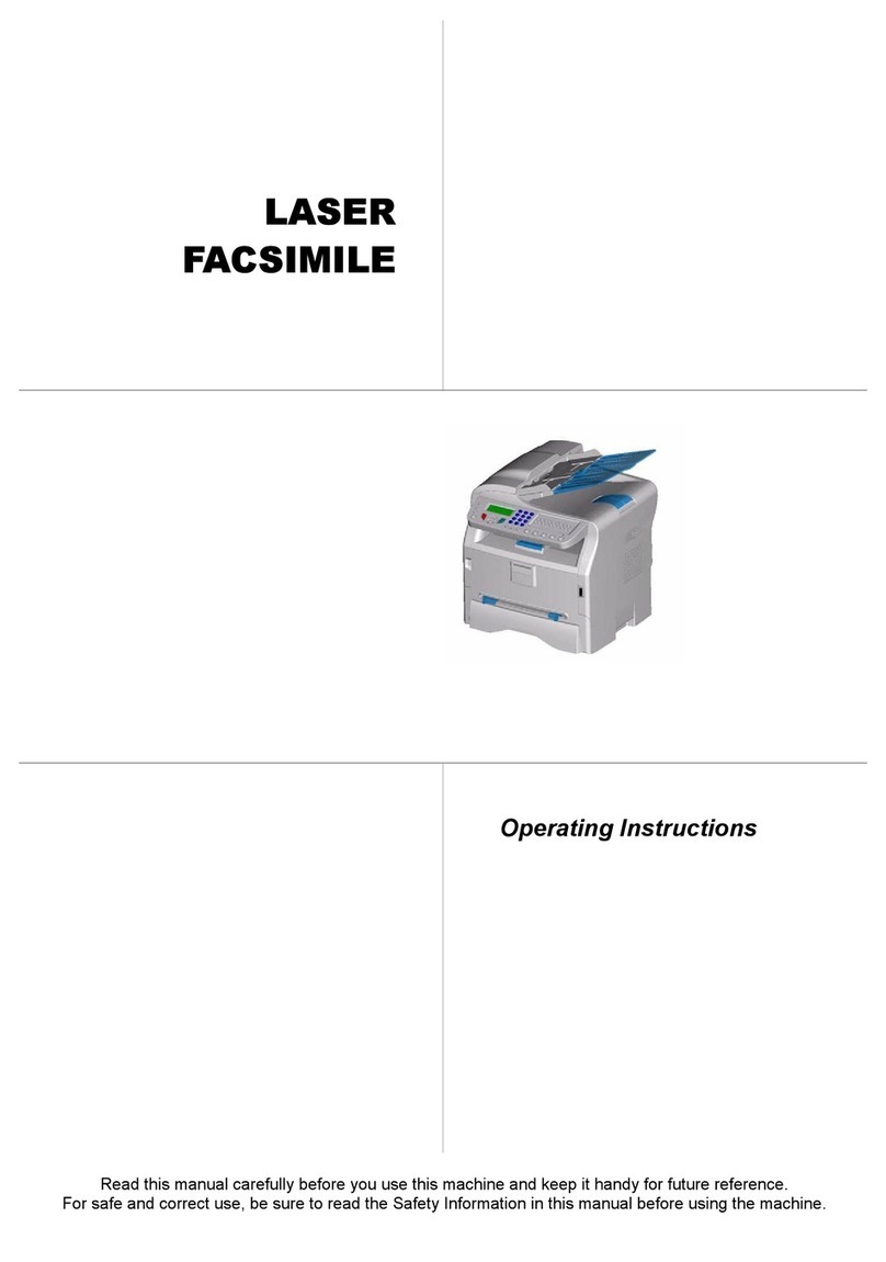 Ricoh LASER FACSIMILE User manual