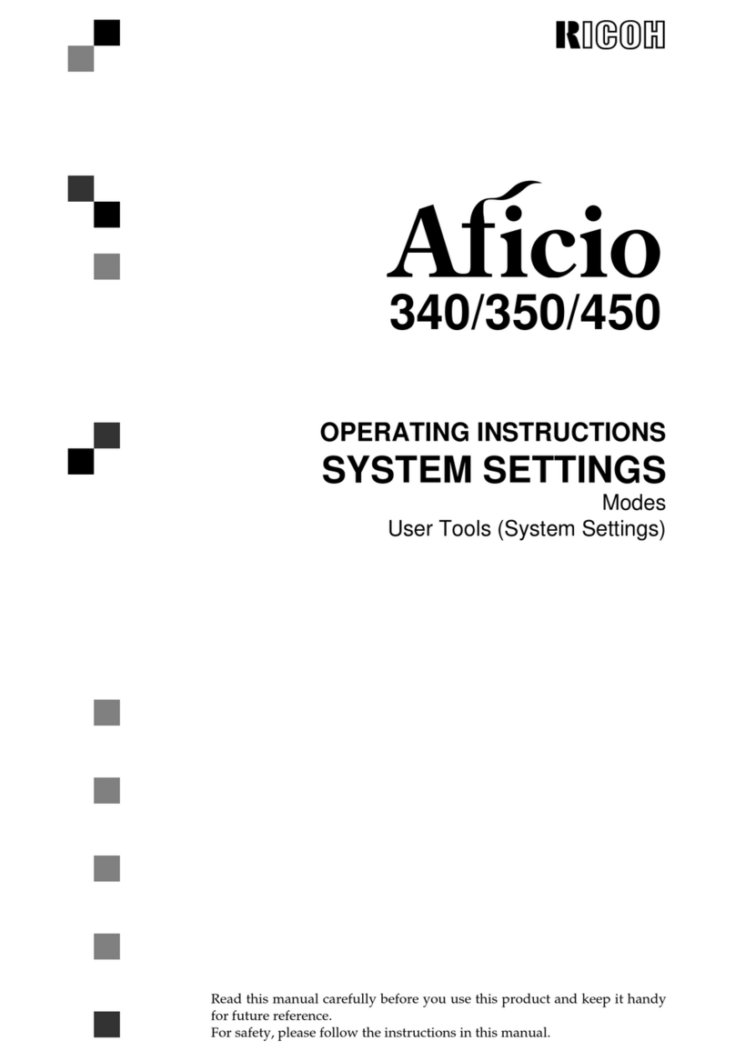 Ricoh Aficio 340 User instructions