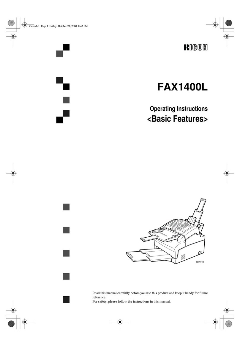Ricoh FAX1400L User manual