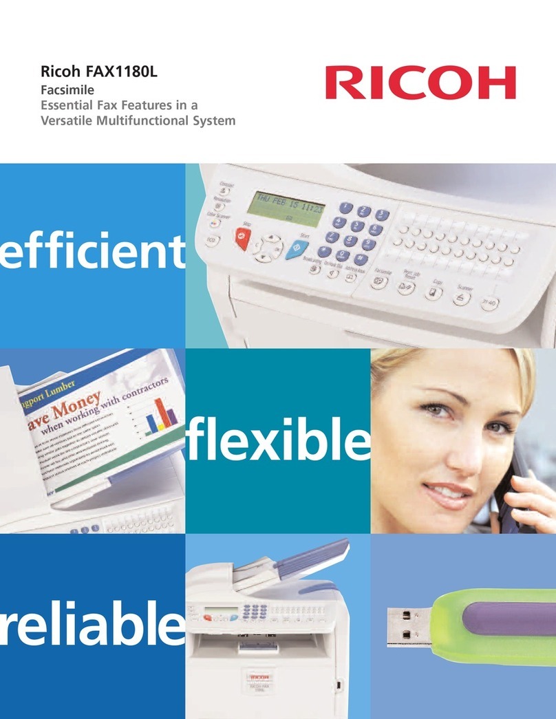 Ricoh FAX1180L Specifications