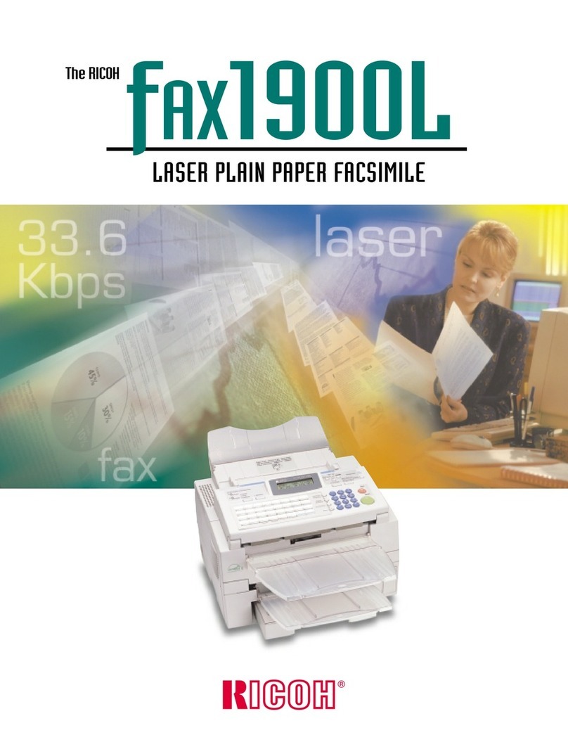 Ricoh fax1900L User manual Ricoh fax1900L User manual