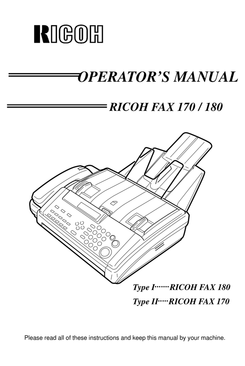 Ricoh 170 / 180 Operator's manual