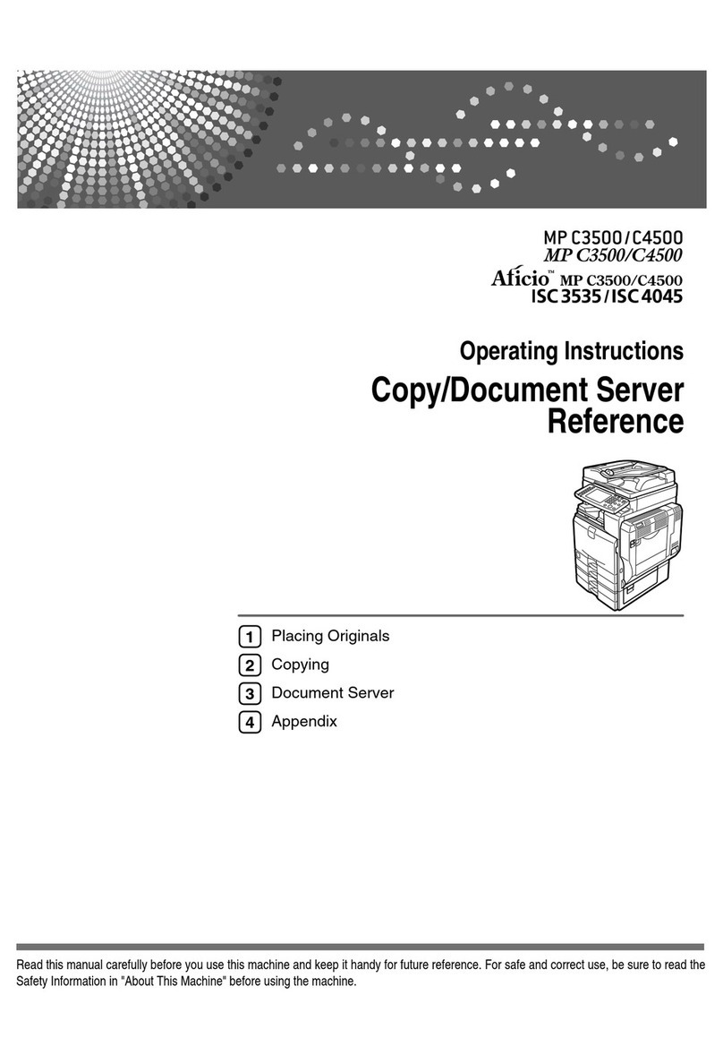 Ricoh Aficio MP C3500 User manual