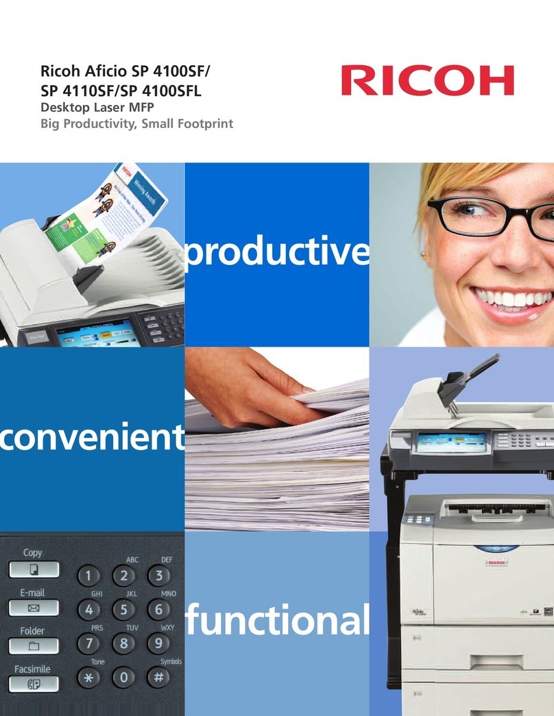 Ricoh Aficio SP 4100SF User manual
