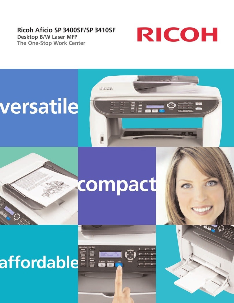 Ricoh Aficio SP 3400SF specification