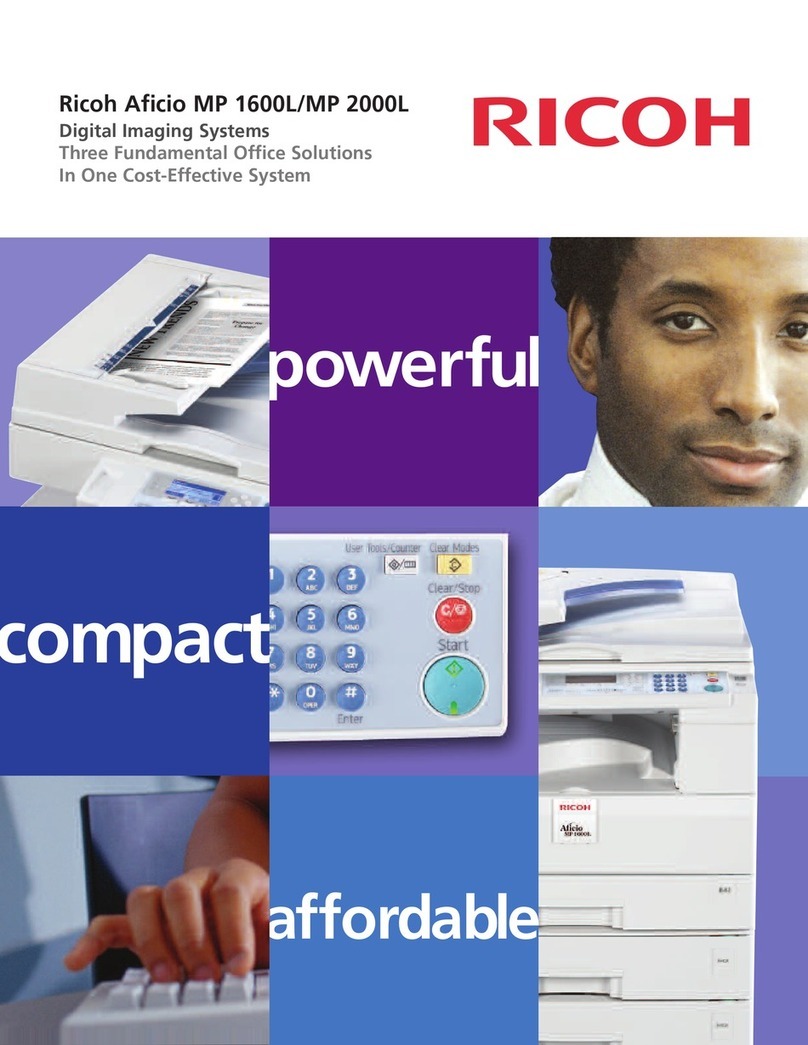 Ricoh Aficio MP 1600L User manual