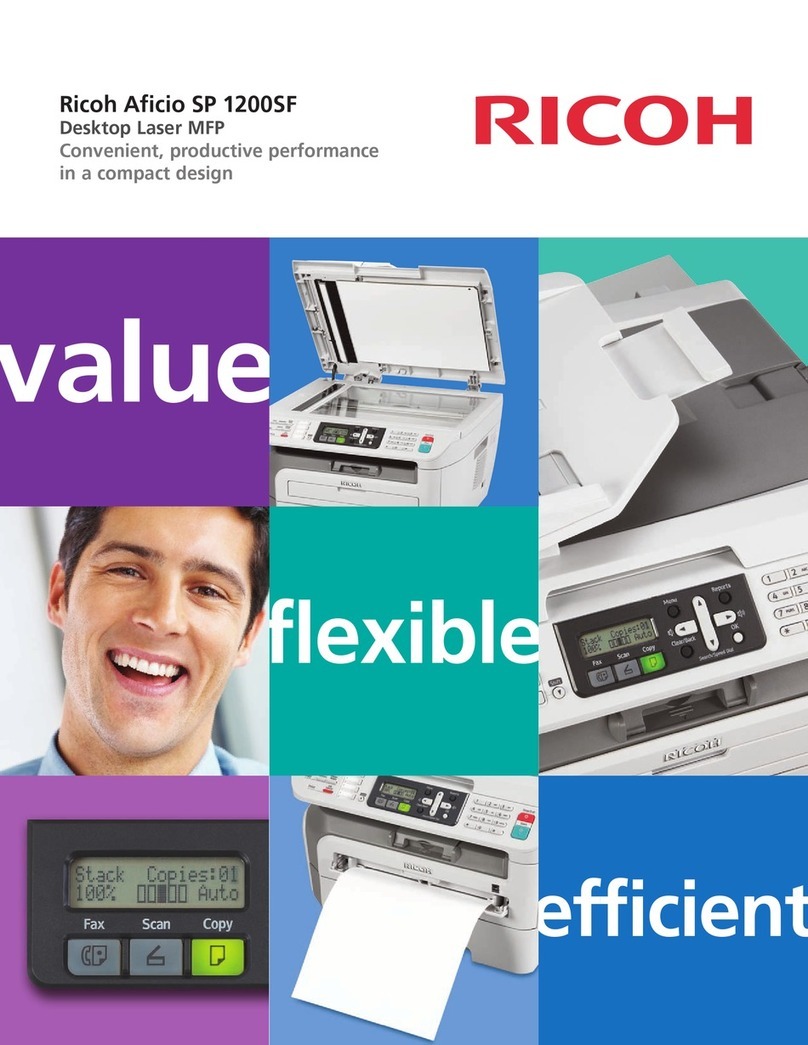 Ricoh Aficio SP 1200SF User manual