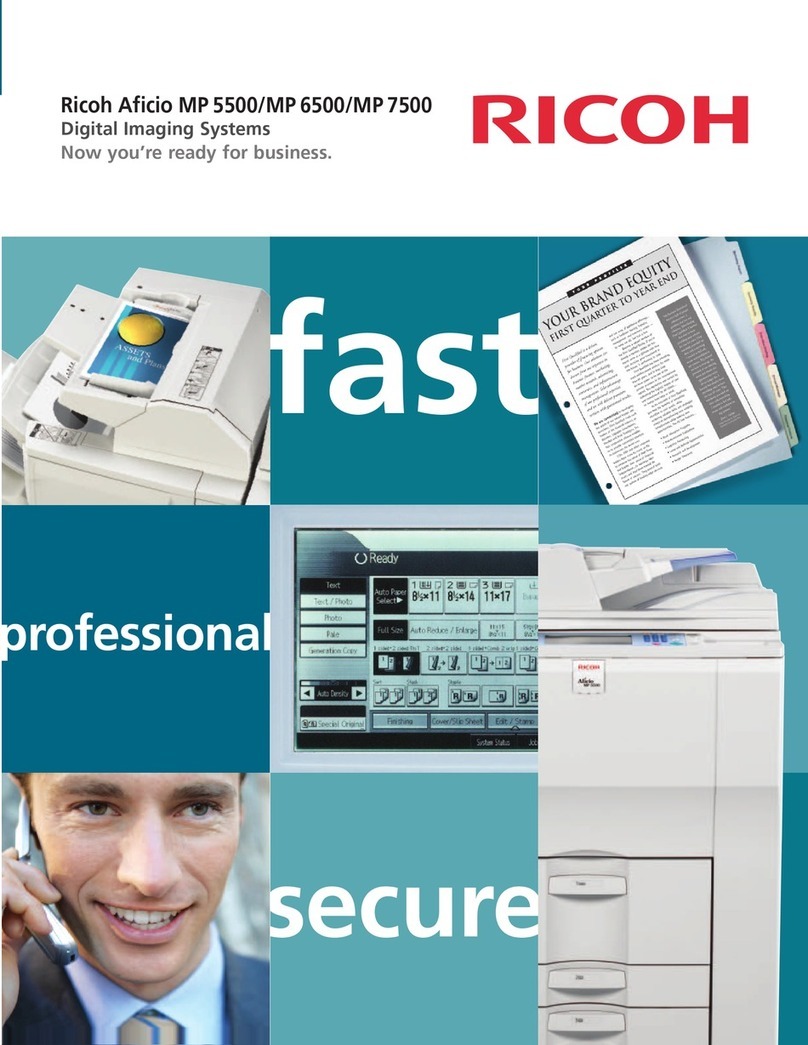 Ricoh Aficio MP 5500 User manual