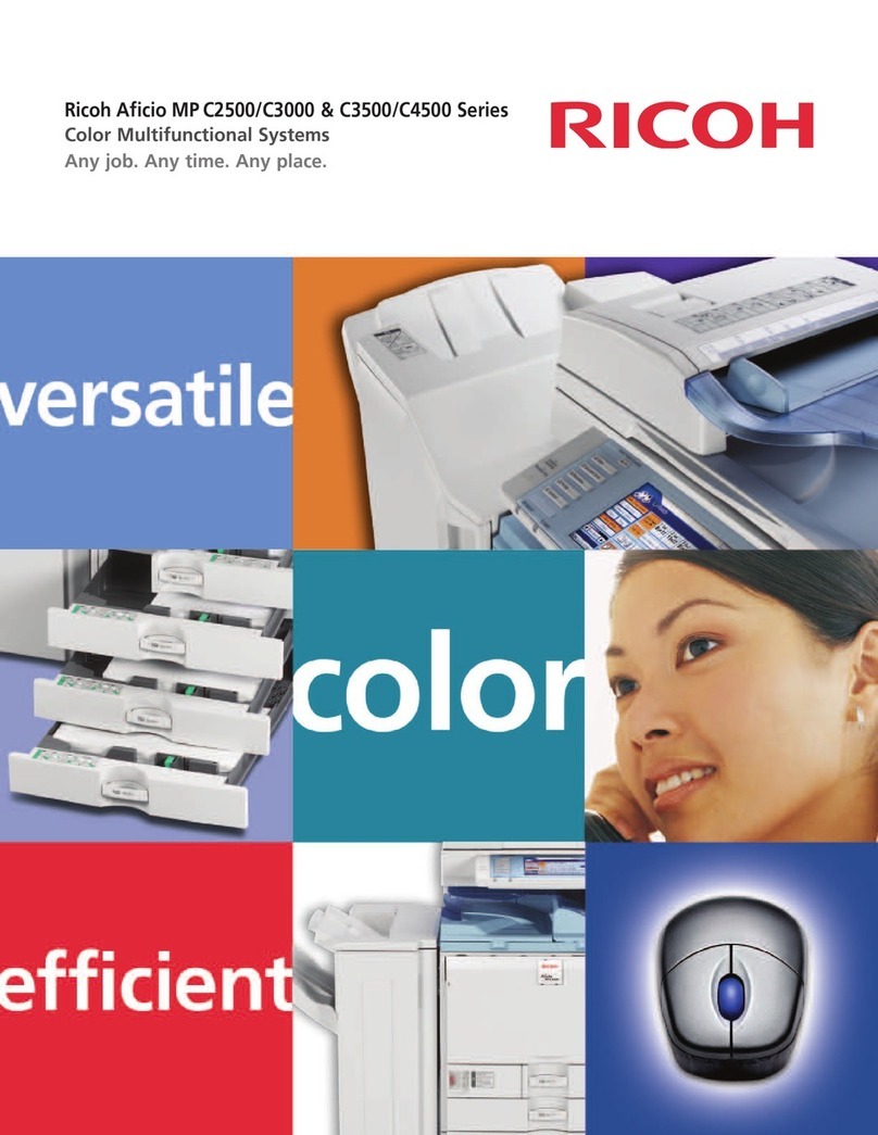 Ricoh Aficio MP C3500 User manual