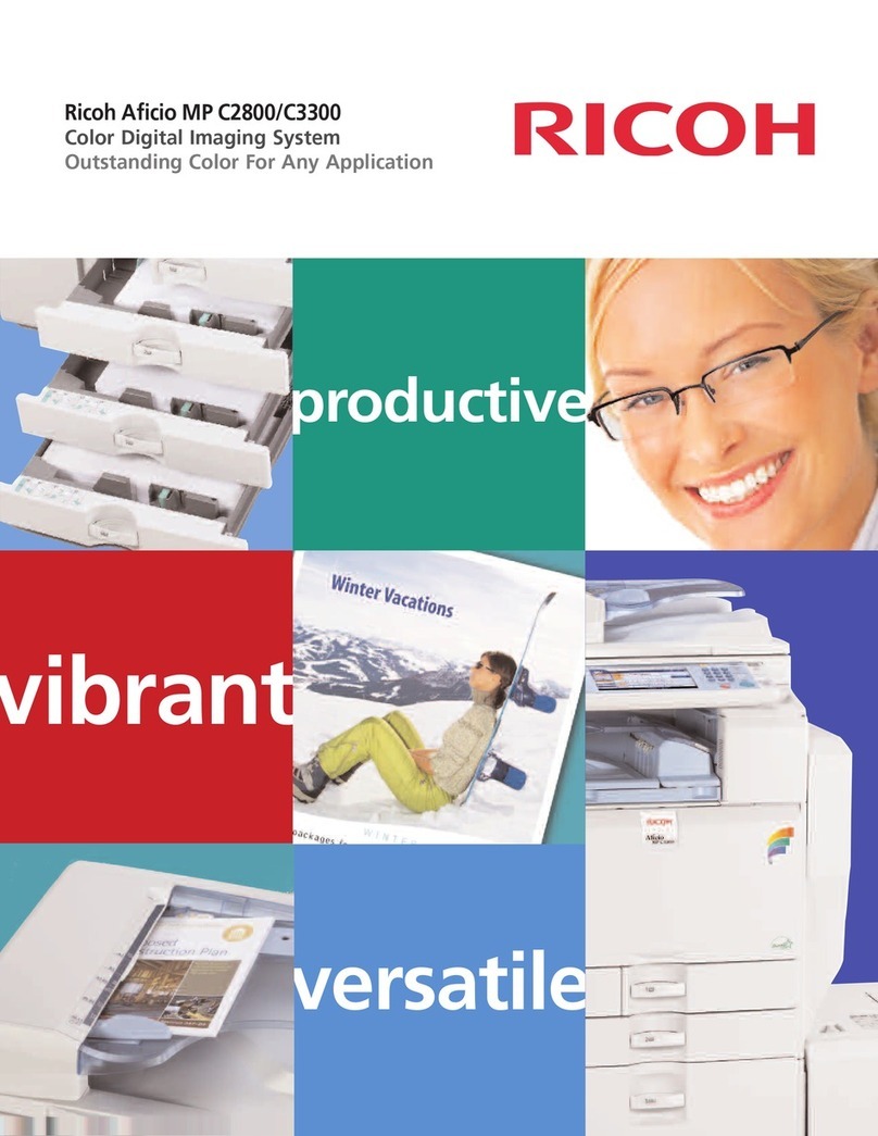 Ricoh Aficio MP C2800 User manual
