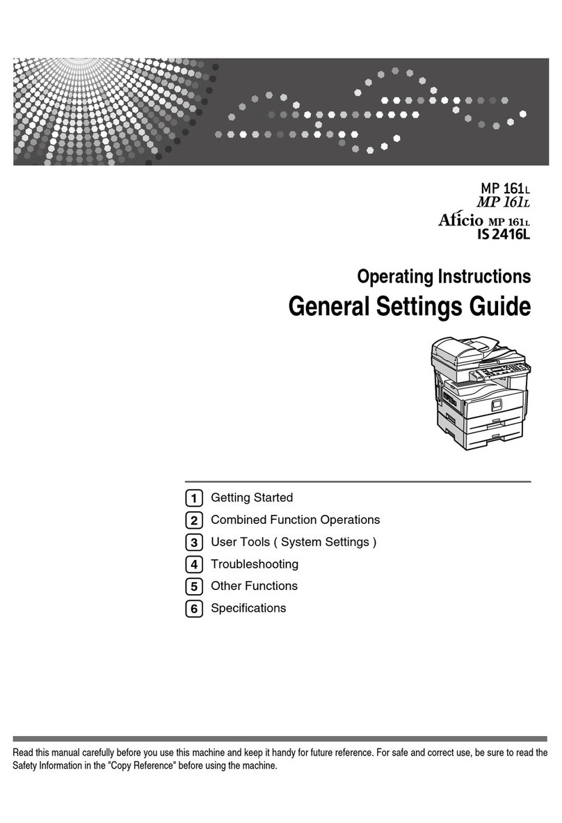 Ricoh Aficio IS 2416L operating instructions