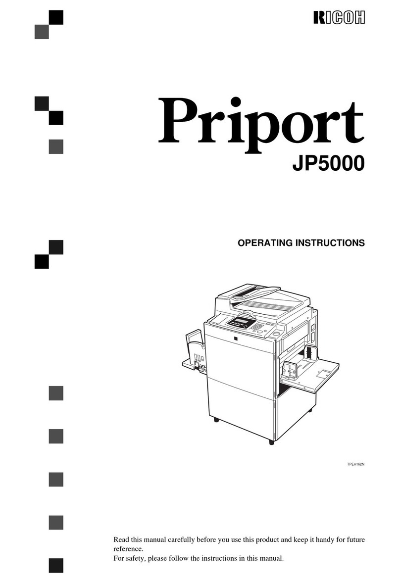 Ricoh Priport JP5000 User manual