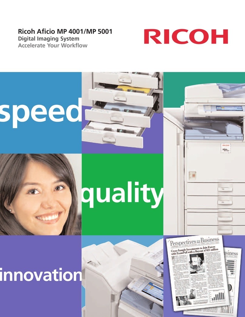 Ricoh Aficio MP 4001 User manual