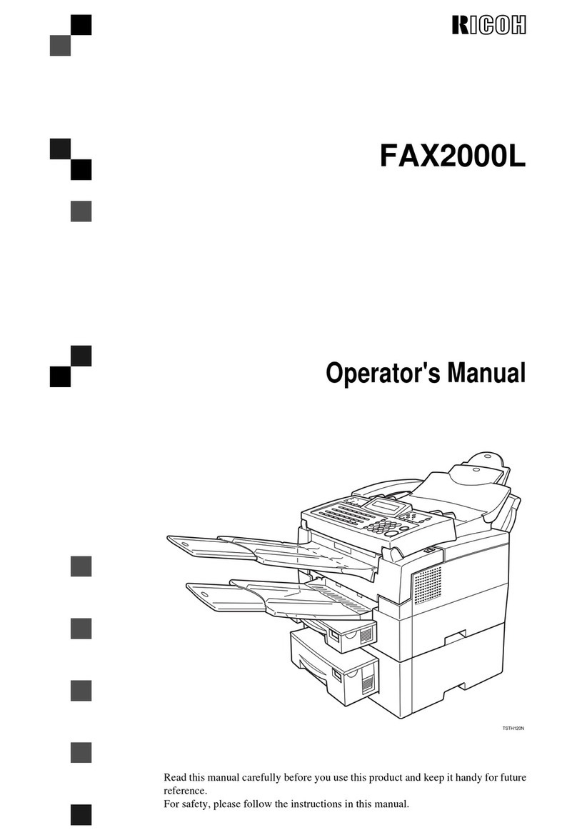 Ricoh H545 Operator's manual