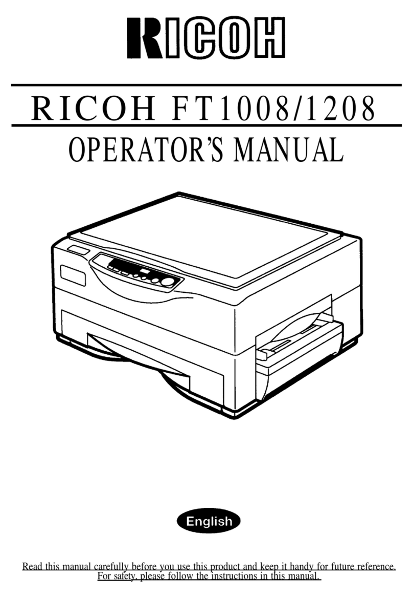 Ricoh FT 1008 User manual