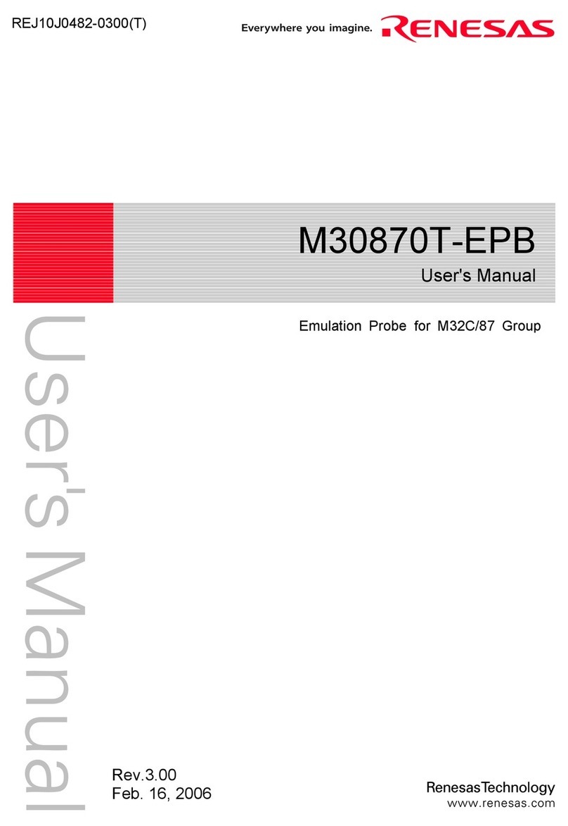 Renesas Emulation Probe for M32C/87 Group... User manual