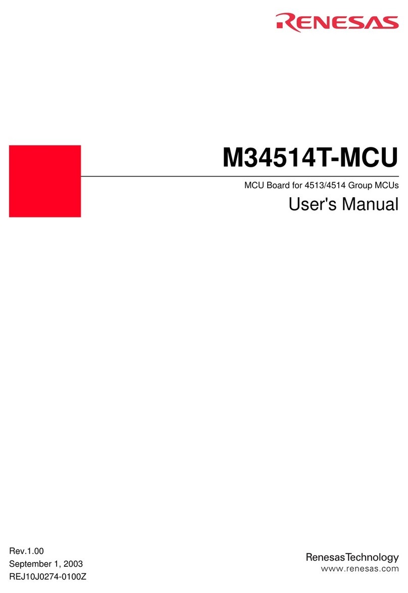 Renesas MCU Board for 4513/4514 Group MCUs... User manual