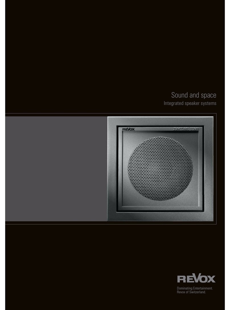 Revox Integrated Speaker Systems brochure