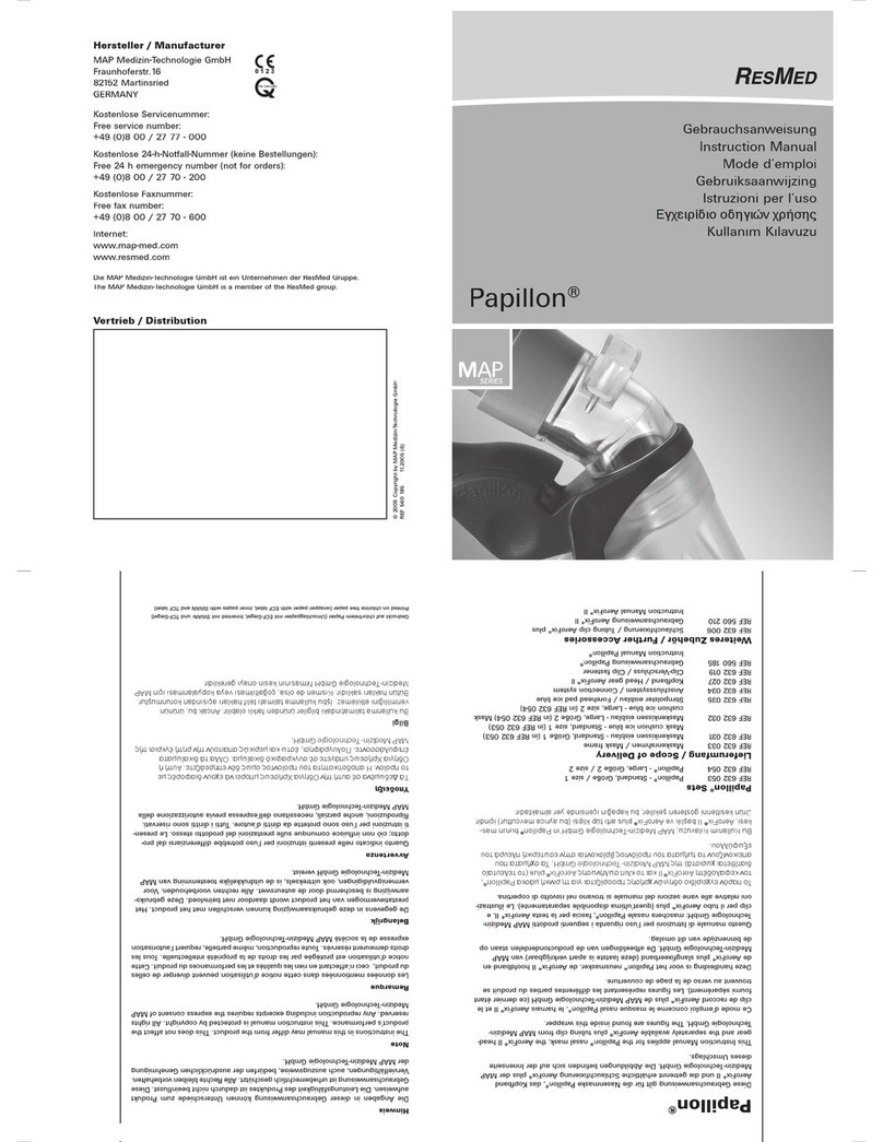 ResMed Silent Papillon MAP Series instruction manual