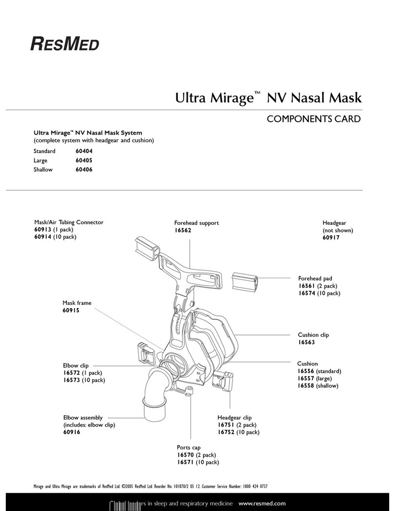 ResMed Ultra Mirage User manual