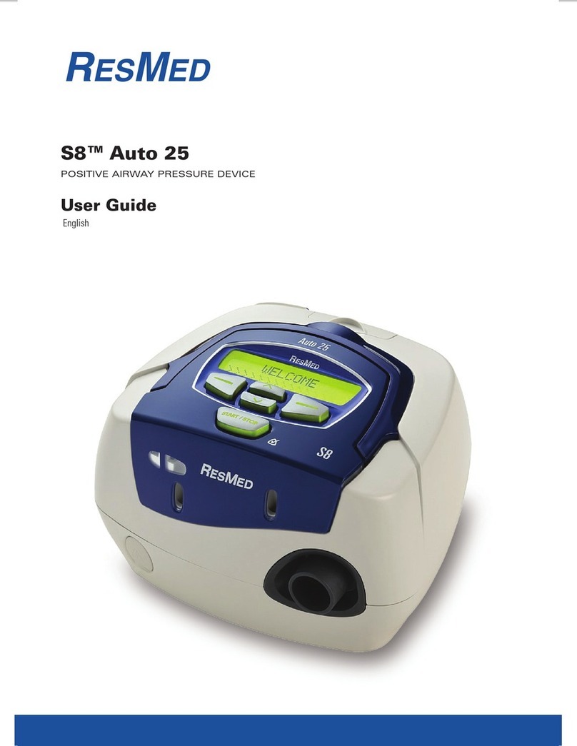 ResMed Positive AirwAy Pressure Device S8 Auto 25 User manual