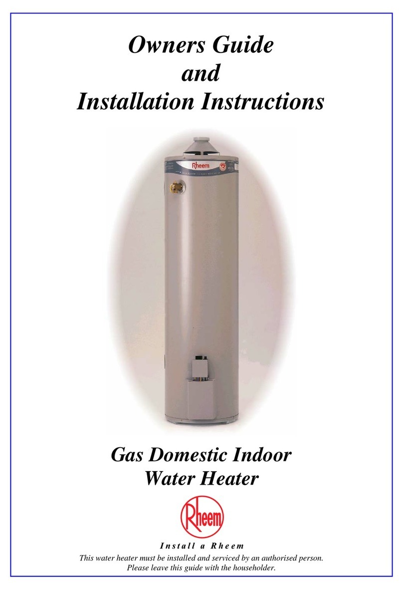 Rheem 300 series User manual
