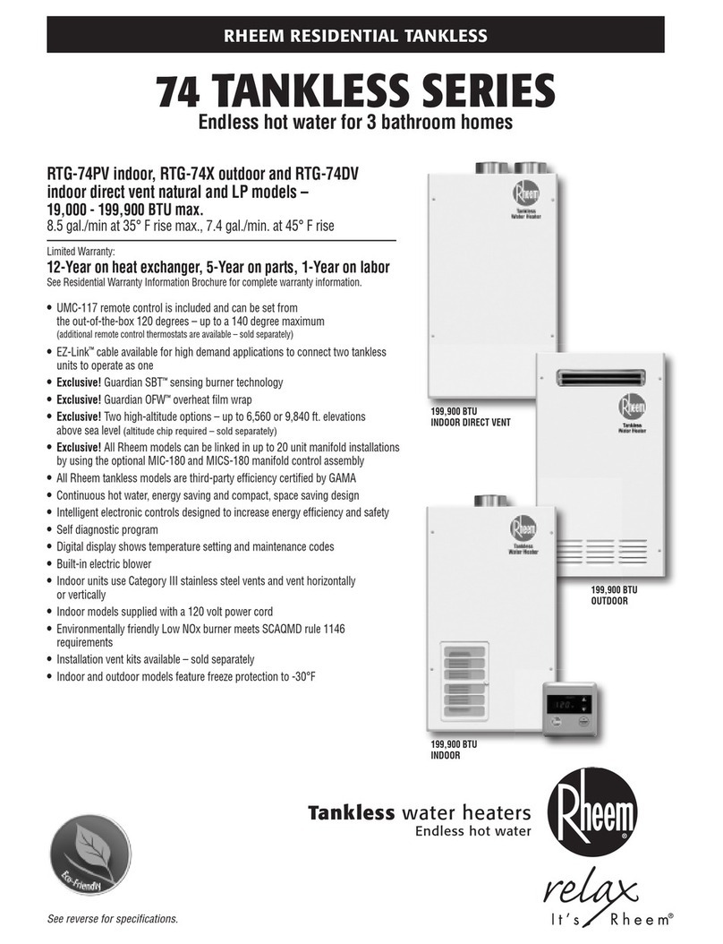 Rheem 0 datasheet