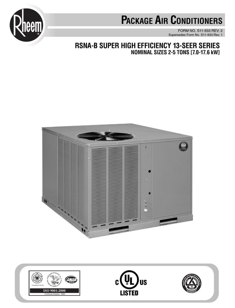 Rheem RSNA-B Series user manual
