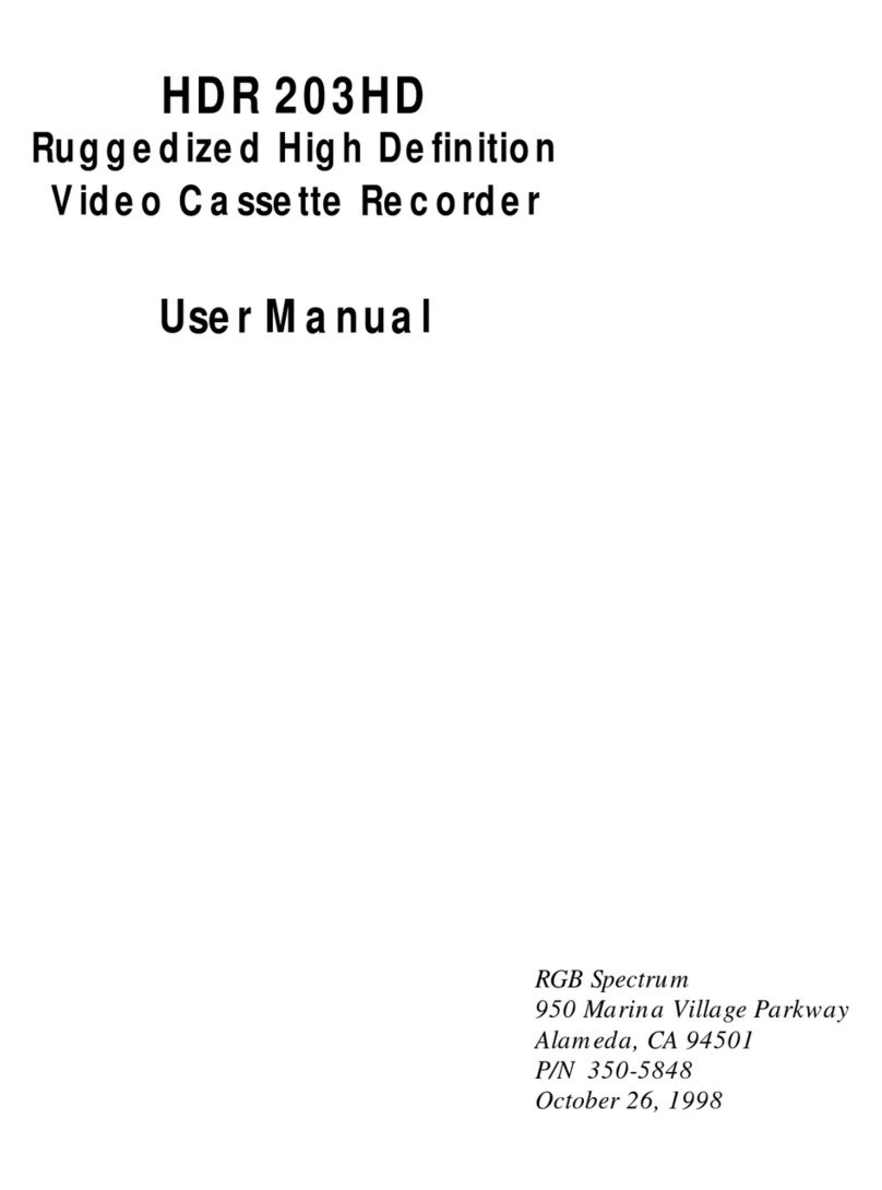 RGB Spectrum HDR 203HD User manual