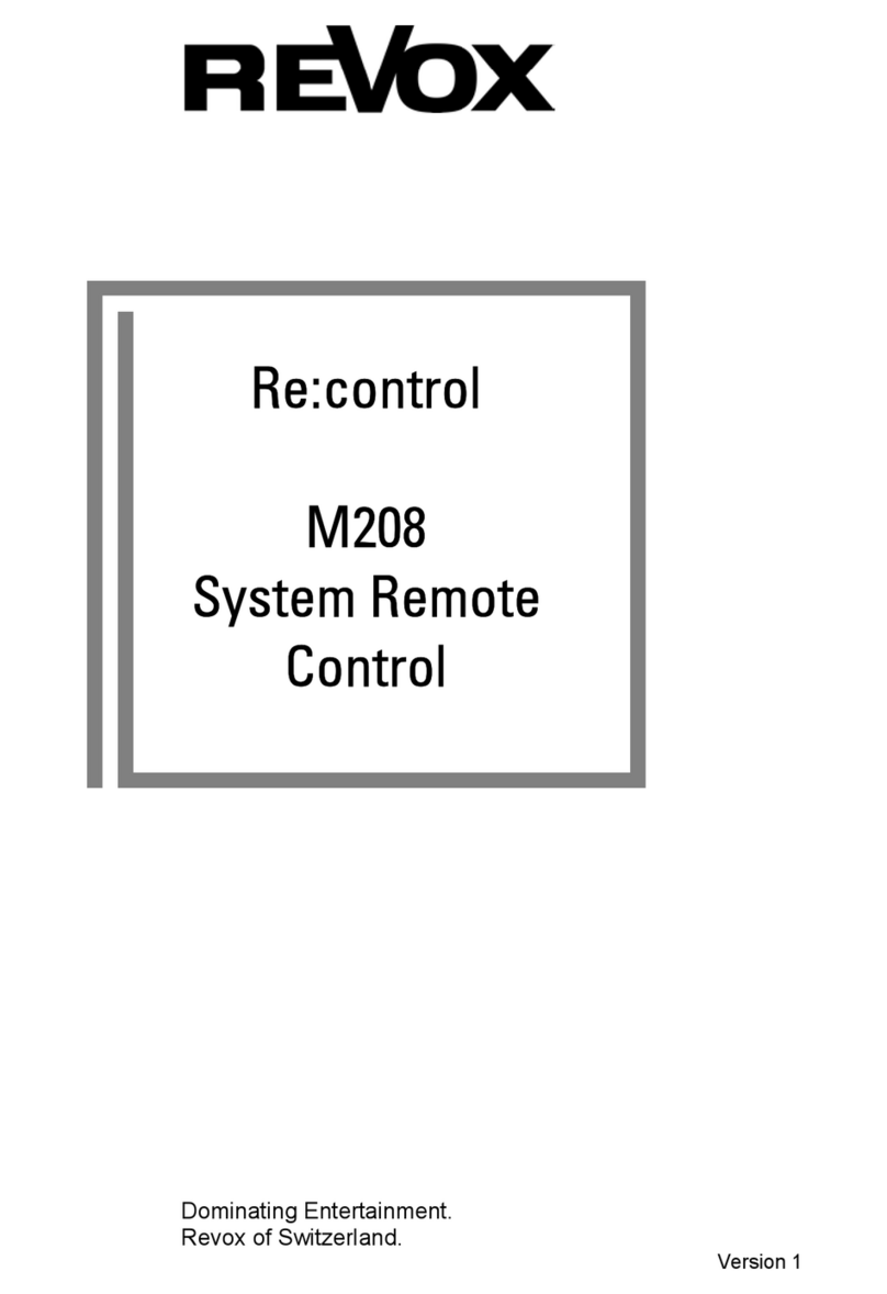 Revox M208 User manual