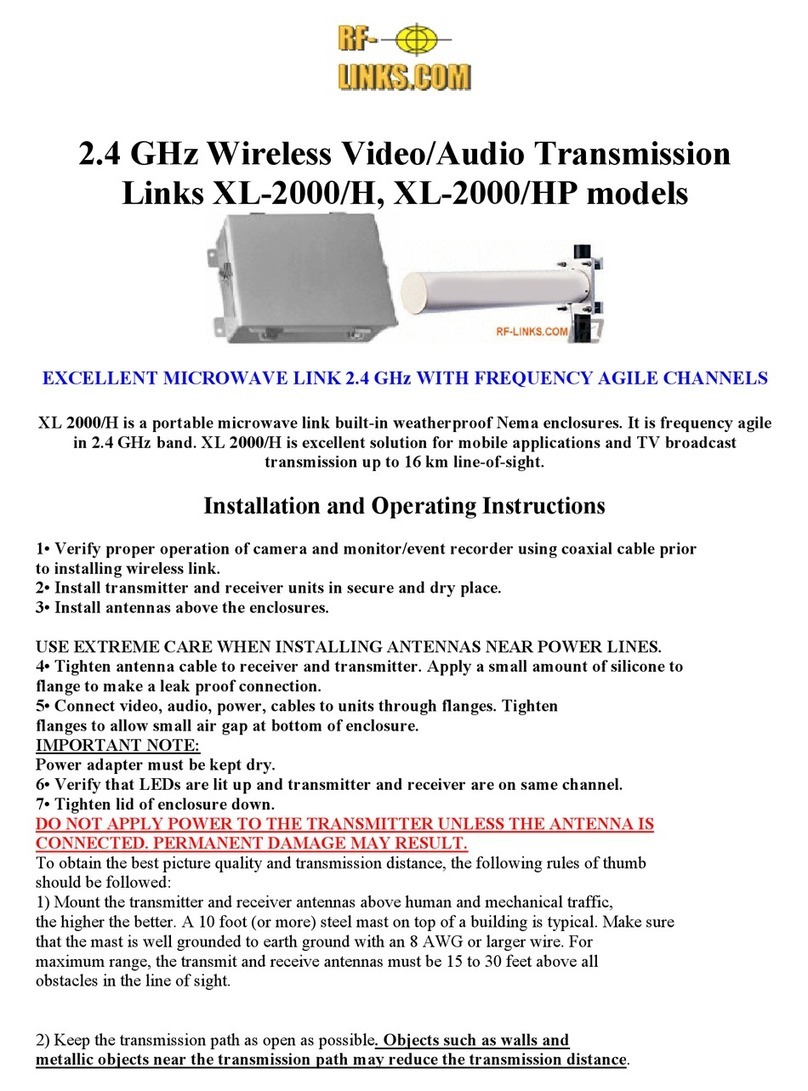 RF-Link XL-2000/H Installation and operating instructions
