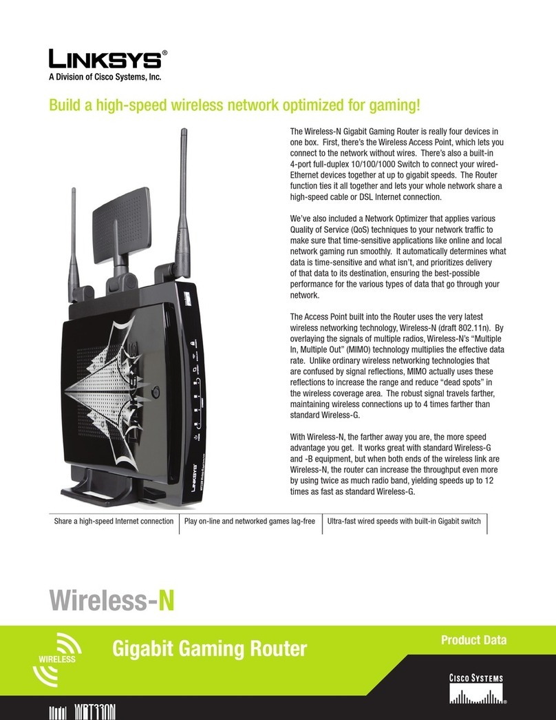 Linksys WRT330N - Wireless-N Gigabit Gaming Router... User manual
